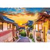 [Haksan] 500-Piece Jigsaw Puzzle: Sunset At Korean Hanok Village Landmark
