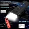 1/2 Pack Rechargeable Bike Light Set  Headlight & Rear Taillight, Waterproof Cycling Lights for Night Riding Mountain/Road Bikes