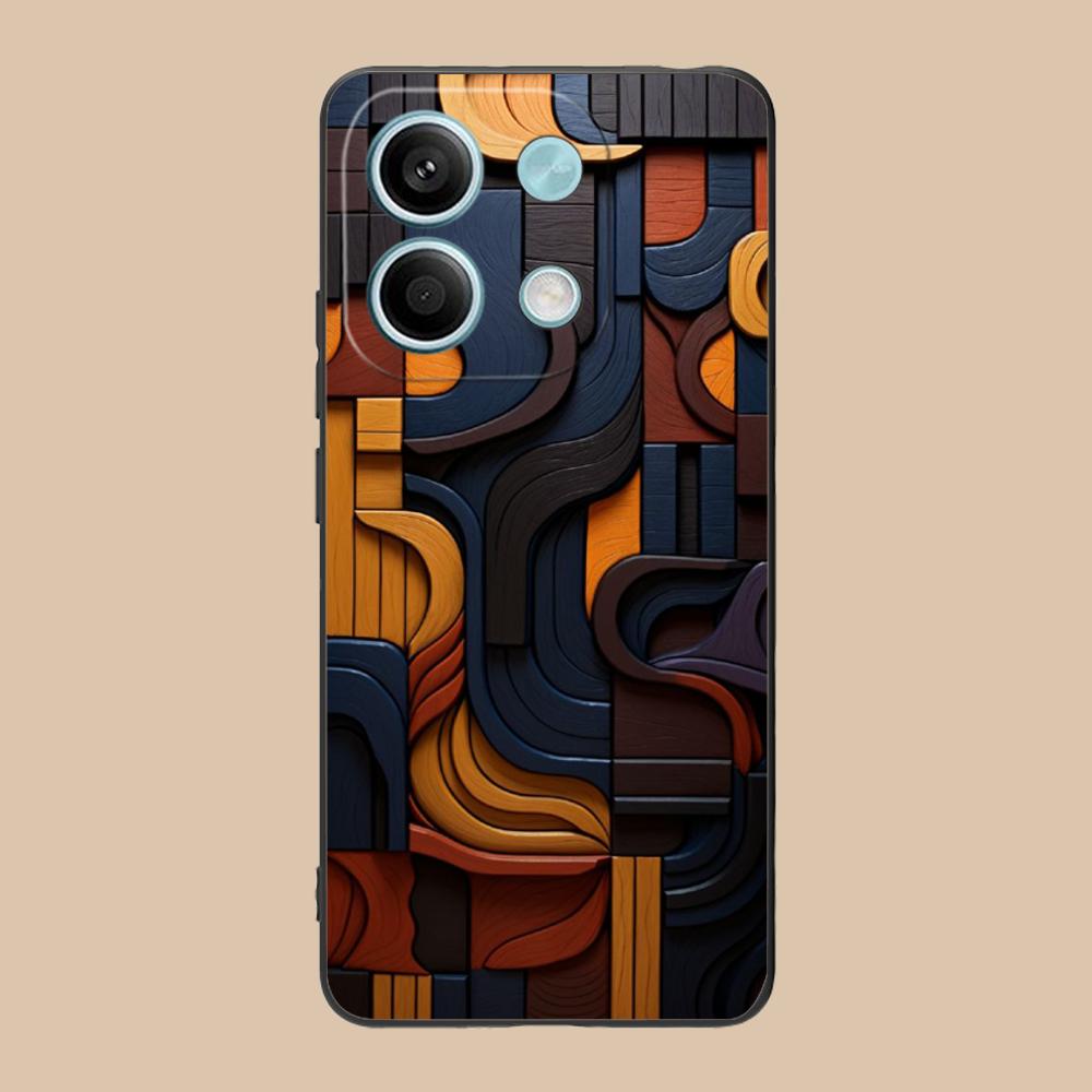 Wood Texture Mobile Cell Phone Case for POCO F7 F6 F5 F4 F3 F2 Pro GT C75 C71 C65 C61 C40 Pro Ultra Colorful Printing Cover