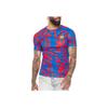 Nike Geometric Pattern Full Print Round Neck Short Sleeve Soccer Jersey Retro Men Jersey Signal-Blue DJ8560-404