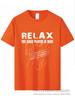 Electric Guitar Nevan Music Tshirt Relax The Bass Player Is Here 100% Cotton Fashionable Black T Shirt Summer Popular Tees