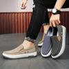 Herr Canvas Skor Slip-on Loafers Andningsbara Sneakers Herr Bekväma Casual Herrskor Lätta Flats Herr Promenad