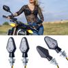 Motorcycle LED Blinkers Signal Lamps with 25cm Wiring, Easy Installation, 30000 Hours Lifespans, for ATVs and Motorbikes