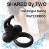 Multi-frequency Waterproof Silicone Rabbit Ear Co-vibration Ring