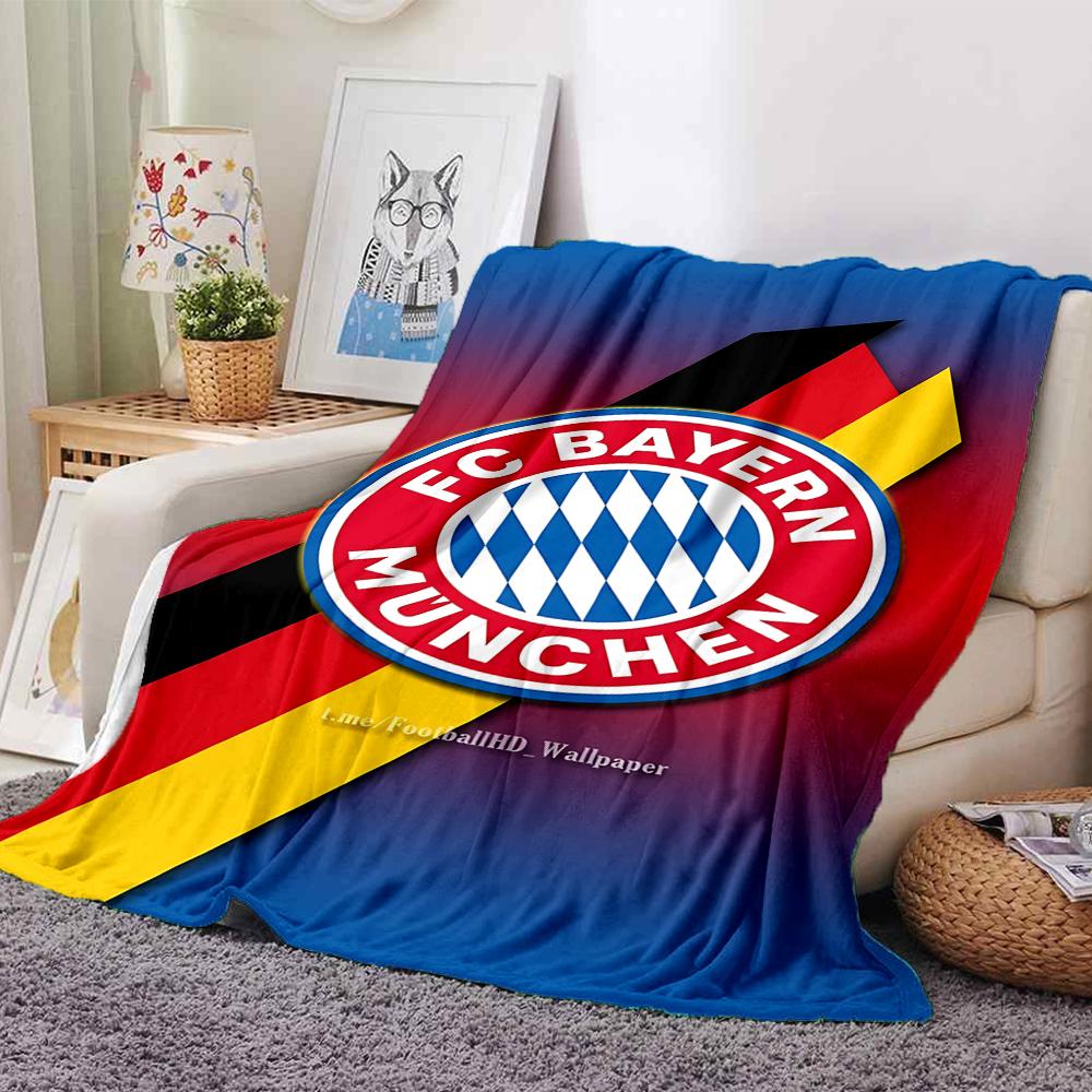 Bayern Munich Crest Blankets Flannel Printed Breathable Warm Throw Blanket for Home Office Bedspreads 0708a120