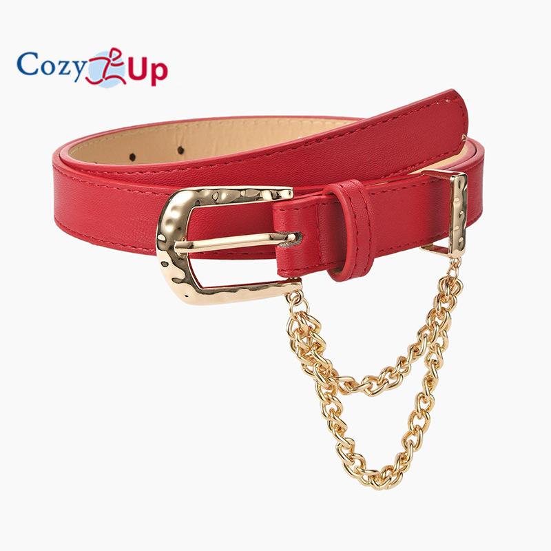 Pin Buckle Inlaid Short Chain Belt Jeans Decorative Clothing Belt Women