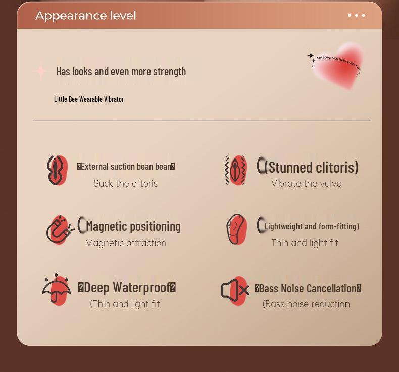 Deba Little Bee Wearable Vibrator with App-Controlled Clitoral Massage