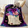 Mother's Day Greeting Card Blanket Suitable for Sofas,travel, Living Rooms Also a Good Gift for Friends and Family Suitable for All Seasons.