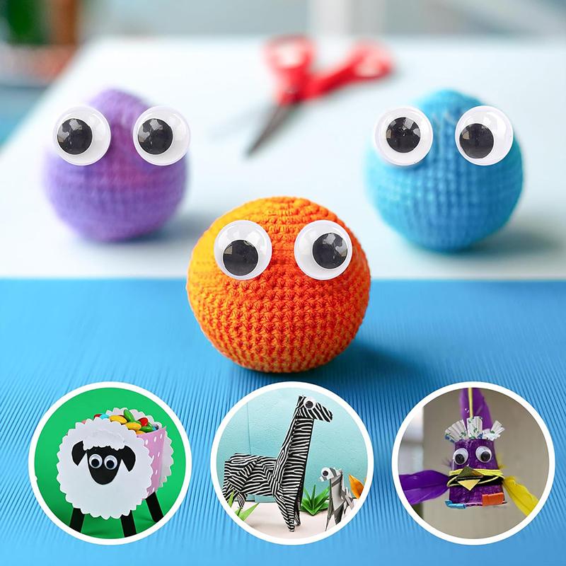 1/2pack Wiggly Doll Eye Self-Adhesive DIY Handicraft Materials Movable Color Household Craft Supplies Handmade Accessories TMZ