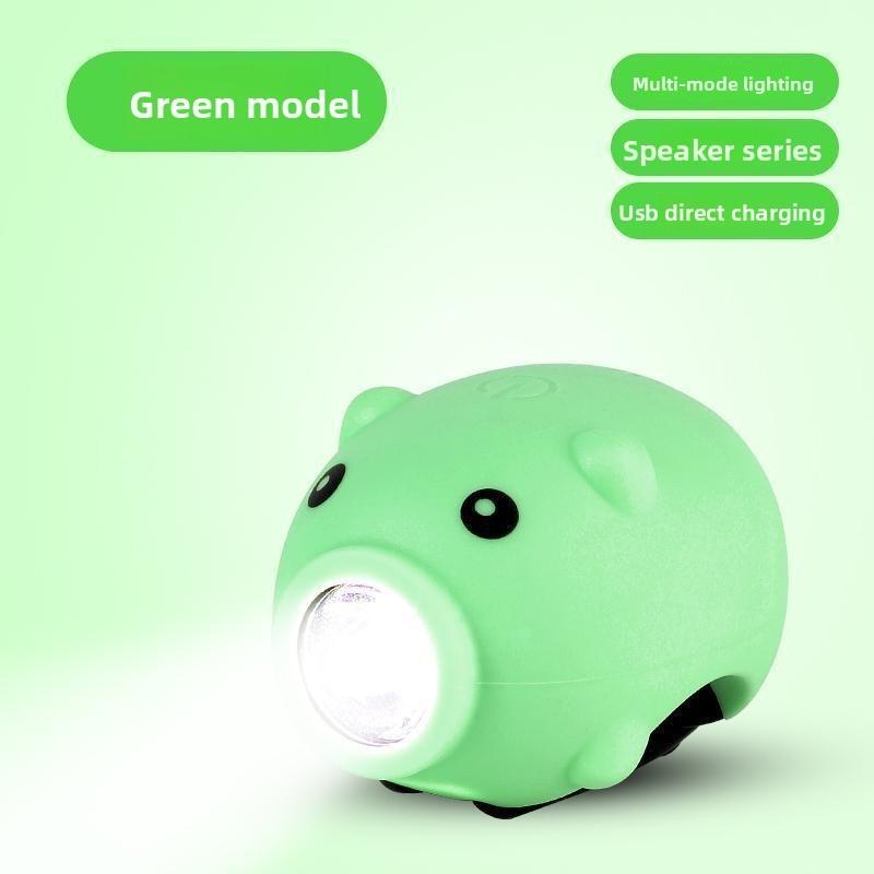 Pig Cycling Children Light Led Rechargeable Torch For Night Riding Outdoors And