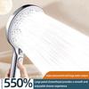 Household Bathroom Accessories Water Heater Shower Head Large Panel Pressurized Filter Handheld Spray Silicone Panel Shower Head