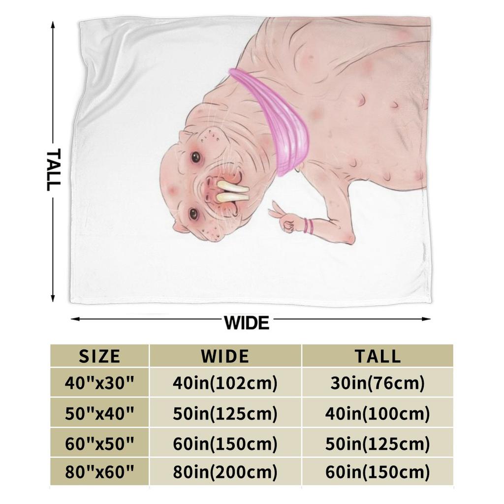 Nakey Mole Rat Custom Warm Decorate Home An UltraSoft Micro Fleece Blanket