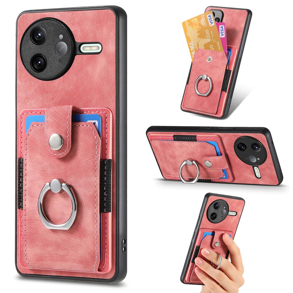 For Xiaomi Poco F7 Ultra 5G/Xiaomi Redmi K80 Pro 5G Phone Case Leather Back Cover with Card Slots Kickstand