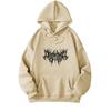Fleece Hooded Sweater Women's European and American Style American Autumn and Winter Pattern Printing Loose 2025 Student Jacket