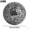 -Ball Balls Set Centerpieces Bowls 8cm Glass for Coffee Table Decor
