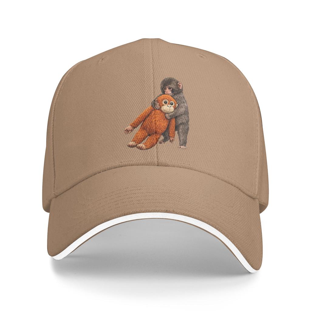 Baby Viral Monkey Punch Hugging Baseball Cap Hunting Camping Adjustable Trucker Hat Women Unisex Classic Design Baseball Caps