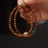 Natural Kukudo Beaded Bracelet: Retro Buddhist Unisex Stackable with High Oil Density Beads.