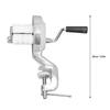 Hot Manual Macaroni Maker Aluminium Alloy Silver Portable Hand Cranking Noodles Pressing Machine for Kitchen Restaurant