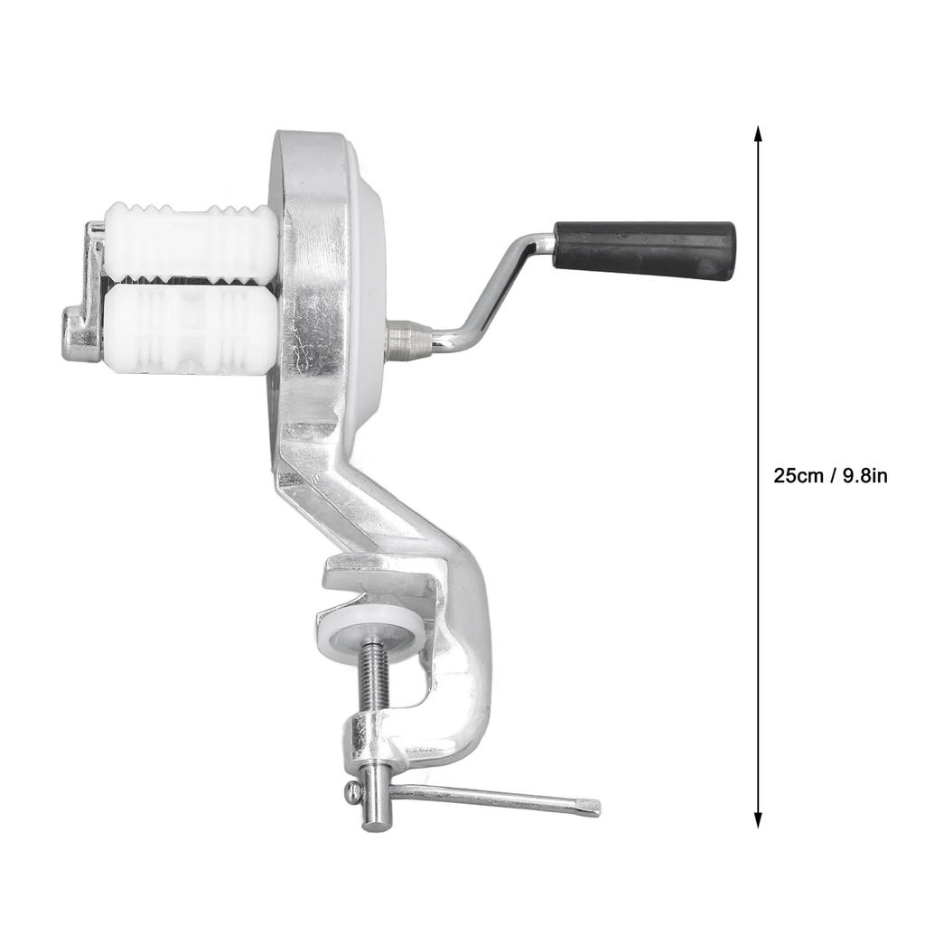 Hot Manual Macaroni Maker Aluminium Alloy Silver Portable Hand Cranking Noodles Pressing Machine for Kitchen Restaurant