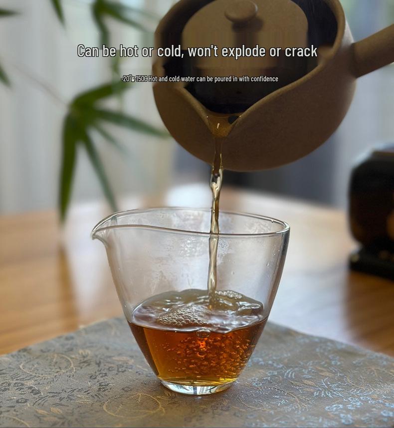 Large Capacity Borosilicate Glass Tea Separator for Kung Fu Tea Set