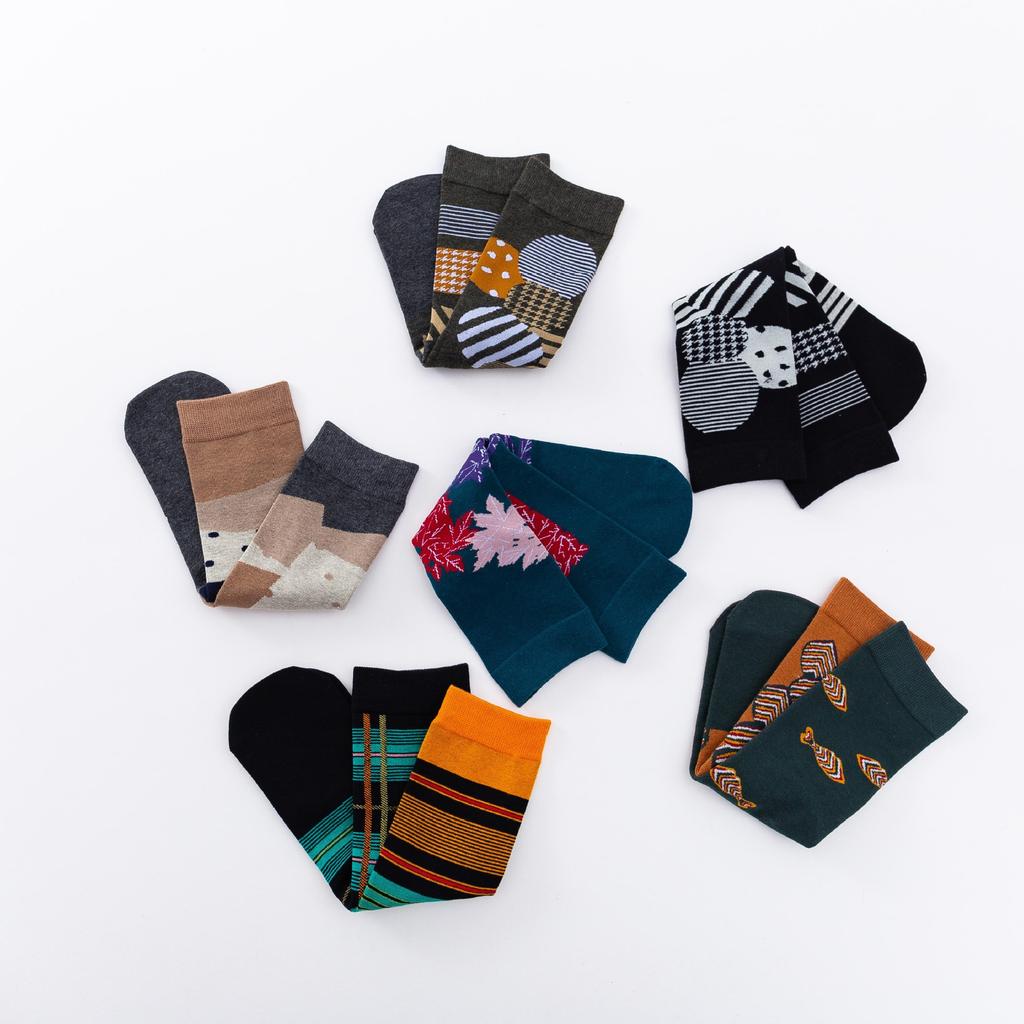 20 Straight Socks Couple Socks Comfortable Cotton Socks Mandarin Duck Socks Creative Illustration Socks