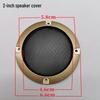Bluetooth Speaker Grille Set: 2-inch, 3-inch, 4-inch Stainless Steel Dust & Decorative Covers