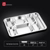 Lijia Stainless Steel Compartment Tray (5-Pack)