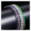 3MM Diamant-Inlay Verstellbares Mehrfarbiges Kupferarmband - Schlicht und Stilvoll