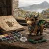 Artistic Home Decor Craft Highland Cow Bead Kit, Mythical DIY Tiny Complete Crafting Set 3D Beaded Animal, Art Project for Adults Teens Handmade Gift