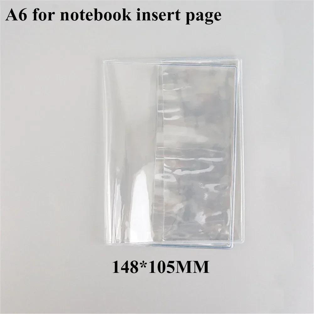 

Waterproof PVC Transparent Protective Sleeve for A6 A5 Notebook Journal Planner Book Diary Protect Cover Office Supplies
