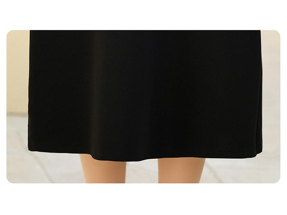 2025 Spring/Fall New Long-Sleeve Dress for Stylish Moms and Women 50+, Fake Two-Piece Design