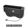 Car Seat Gap Organizer USB Charging Multifunction Storage Box For Mitsubishi Outlander Pajero Asx Lancer EX Evolution X Ralliart SF9