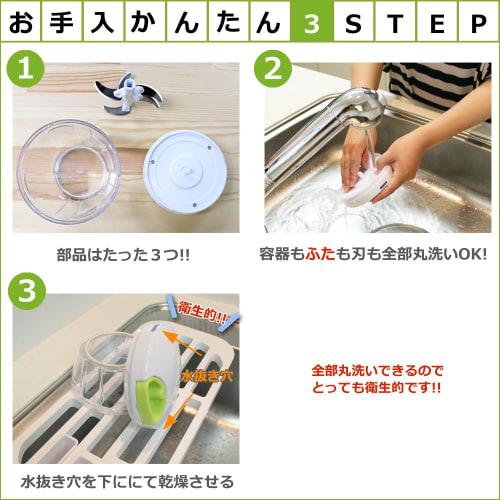 K&A Chopper, White, 900ml, Bunbun Chopper 5, BBC-21