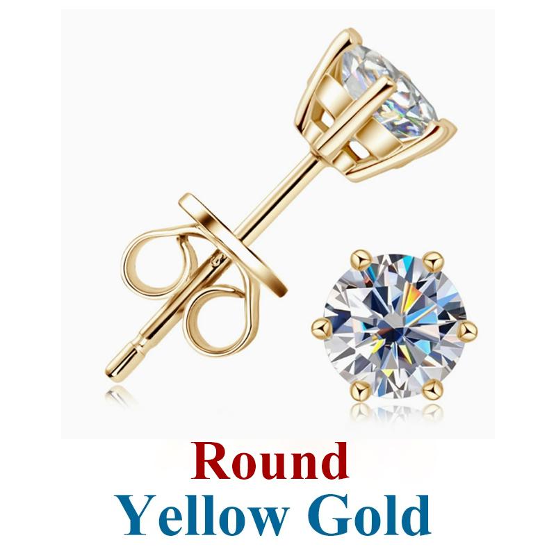 

DJMAX 0.5-3ct Moissanite Diamond Earrings for Women Oval/Heart/Radiant/Pear/Princess 925 Silver Moissanite Earrings 0.5ct with bag