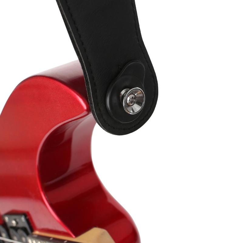 Easy Install Guitar Strap Lock Buckle with AntiSlip Rubber Construction Keep Strap in Place Ideal for Musician on Stage