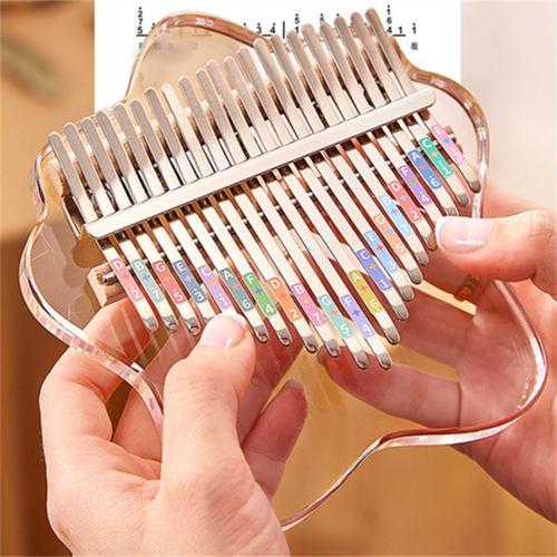 

Kalimba Thumb Piano, 21 Tone Crystal Clear Acrylic Piano, for Kids, Adults, and Beginners (3)