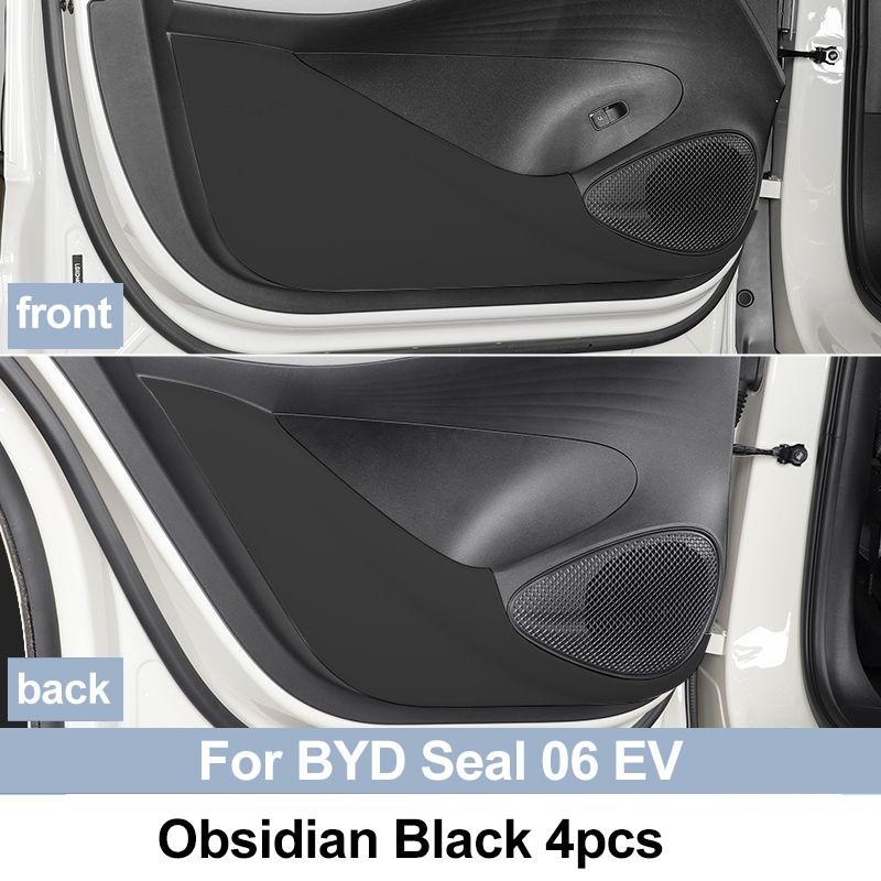 Car Door Leather Anti Kick Pad For BYD Seal 06 EV 2025 2026 Dustproof Protector Edge Film Stickers Side Auto Interior Accessorie