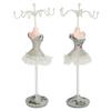 Earrings Necklace Princess Dress Stand Display Iron Mannequin Princess Jewelry Rack Pine Green 3