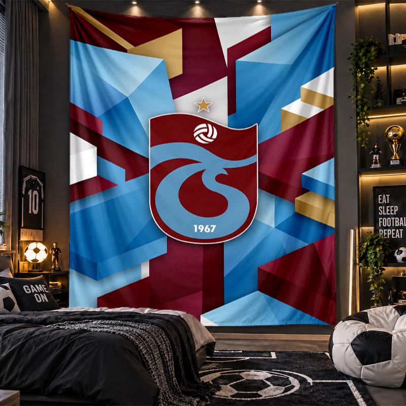 Tapiz para Colgar en la Pared Tela con Estampado del Trabzonspor FC para Sala de Estar Dormitorio Decoración del Hogar