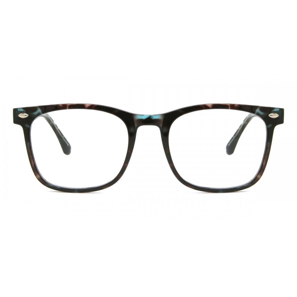Full Rim Square Blue Tortoise Smartbuy Collection Cest Cp112g Fashion Unisex Eyeglasses