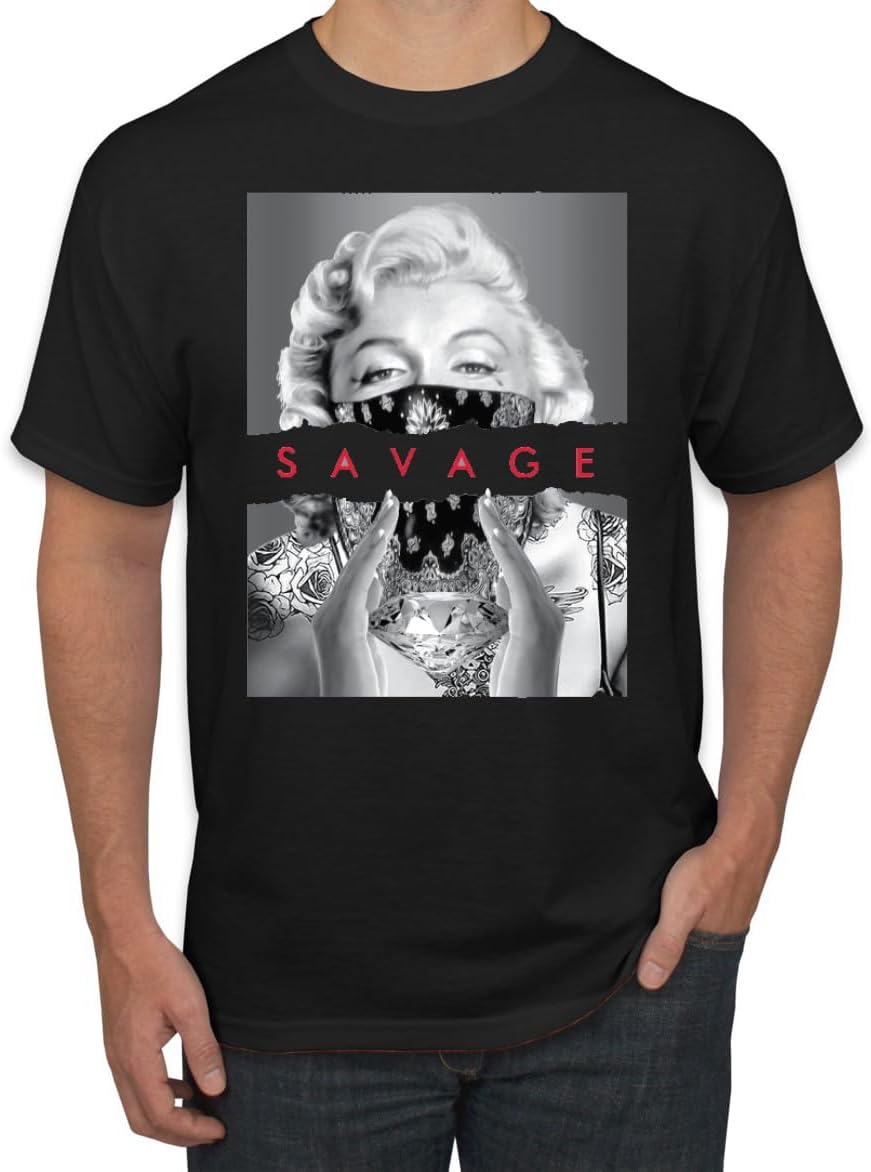 Мужская футболка Wild Bobby Marilyn Famous Savage Rockstar Famous People S разноцветный
