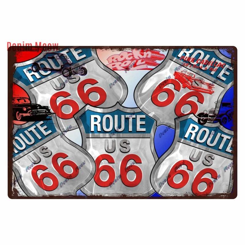 Vintage Metal Sign Plate, Garage Wall Decor, Man Cave, Gas Station Printing, Home Decor, Bar, Pub, Club, Retro, Route 66, WY1