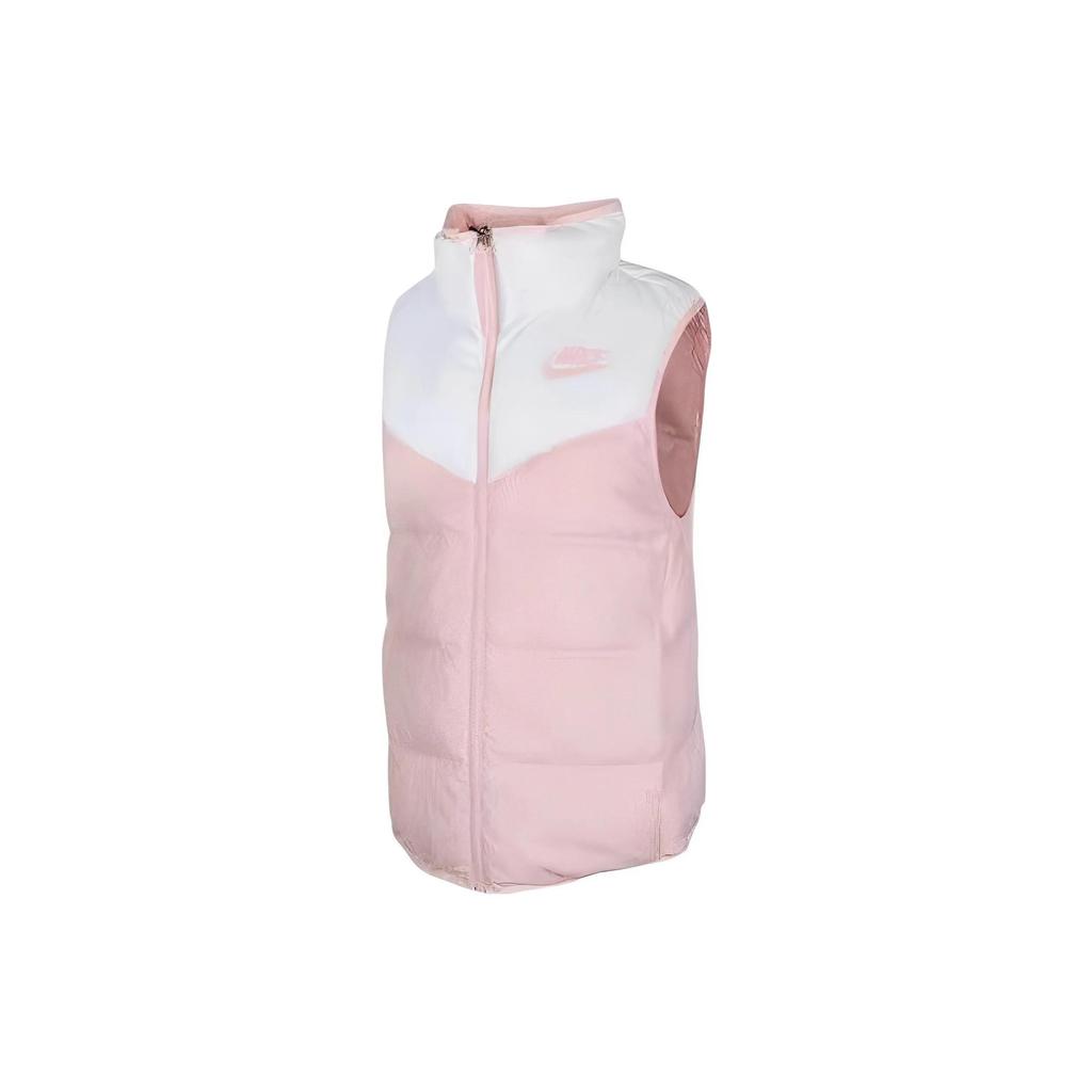 Nike Down Vests Women's Pink Stand Collar Moderate Other (Unisex) Down Vests 939443 101