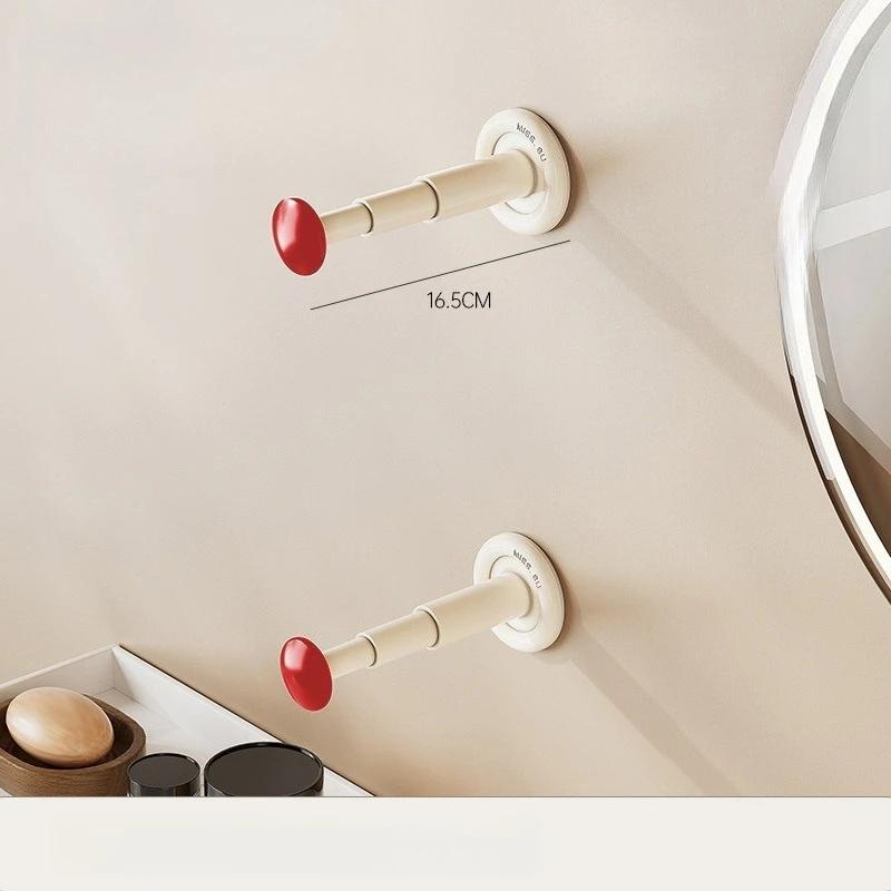 Justerbare Kleshengere Oppbevaringsløsning Enkel Montering Utrekkbar Kleshengerstativ Enkel Montering for Bad og Entréer