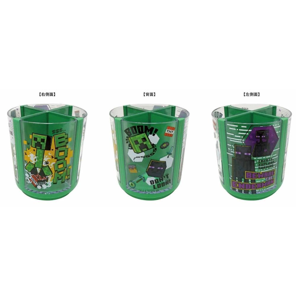 K Company Minecraft Spinning Pen Creeper 11cm H x 11cm W x 10cm D Stand, & Enderman, MCT-PE3-CE,