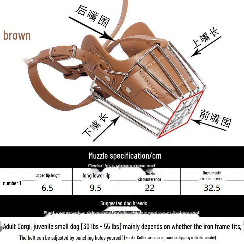 Universal Dog Muzzle for Malinois, Doberman, Golden Retriever, and German Shepherd - Anti-Bite, Anti-Bark, Anti-Ingestion Mouth Cover.