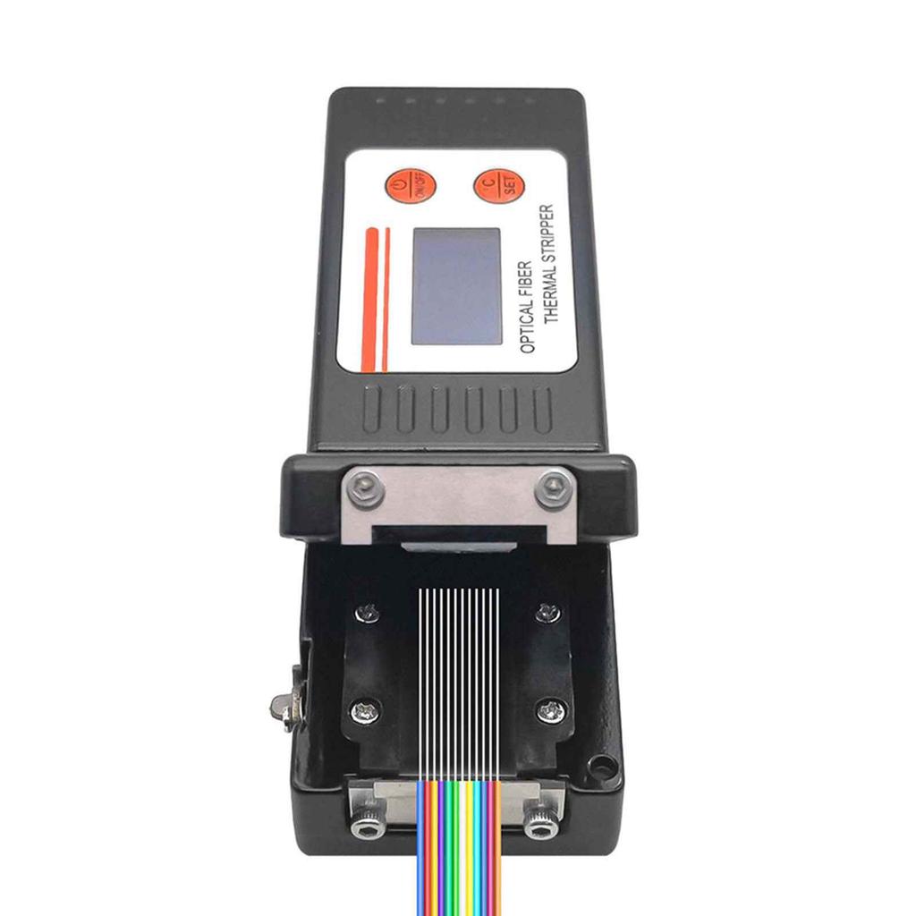Fiber Optic Thermal Stripper Adjustable Temperature Automatic Optical Fiber Stripping Tool for Bundle Bare Ribbon