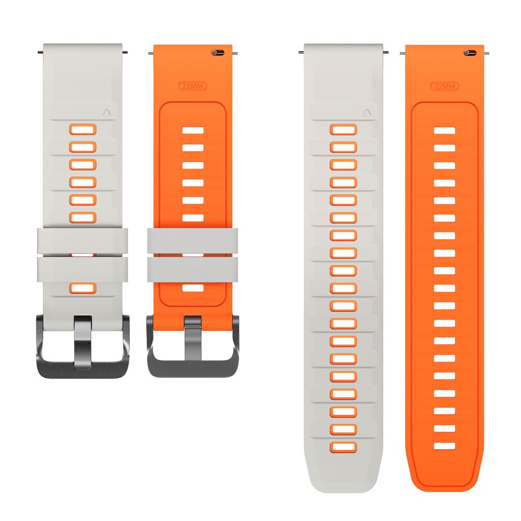 22mm Dual Color Silicone Strap for Huawei Watch GT 6/5/5 Pro/4 46mm Quick Release Watch Band