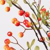 3pcs Artificial Plants Branch Orange Autumn Fruit Berries 70cm Foam Berry Plastic Fake Flower Home Ornaments Decoration