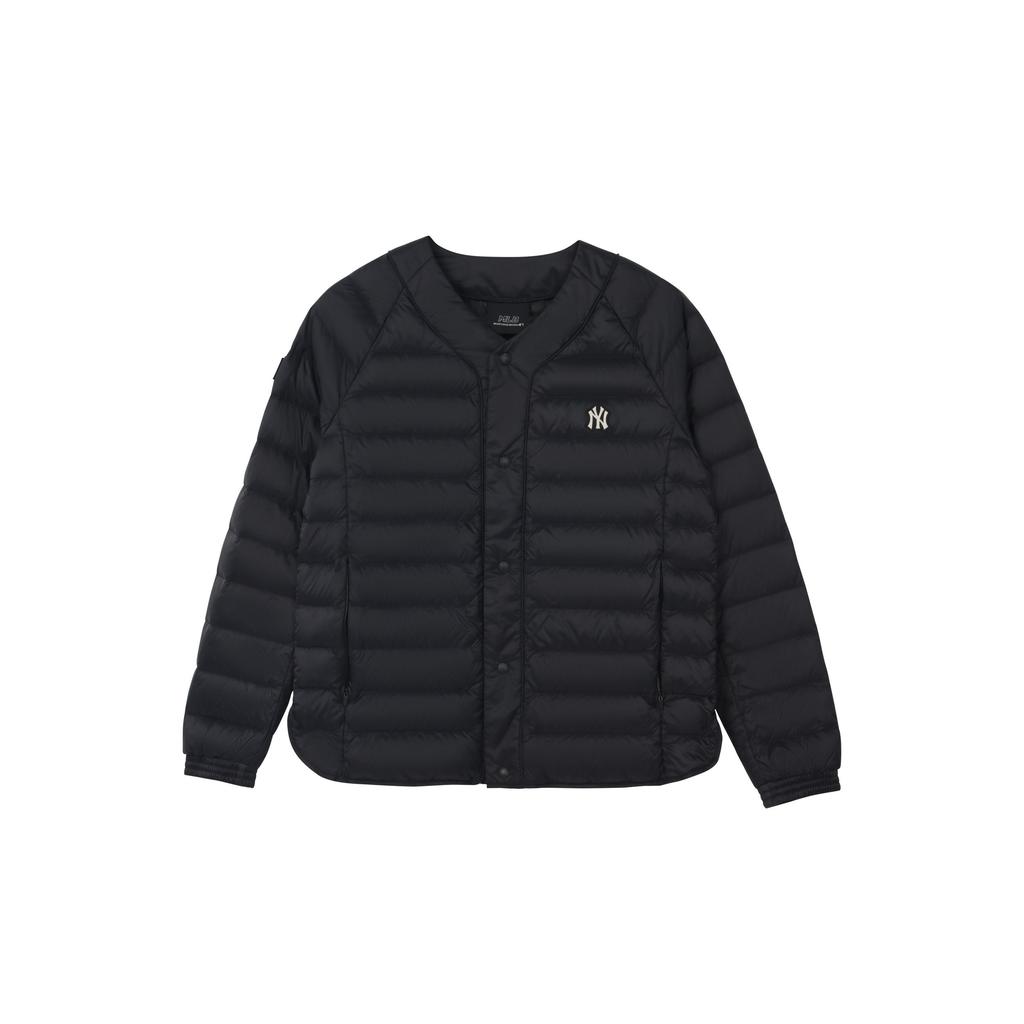 MLB New York Yankees Jaqueta de Penas Leve Slim Fit Lisa Inverno Unissex Preta 31DJL1061-50L